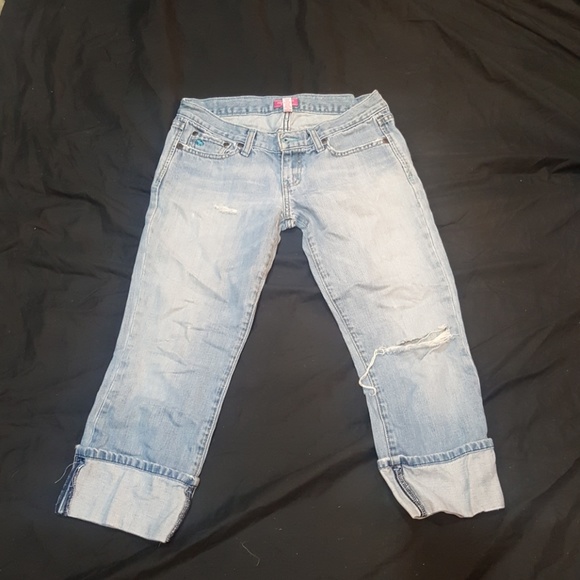 ABERCROMBIE Ripped Boyfriend Jeans - Size 2 - Picture 1 of 5
